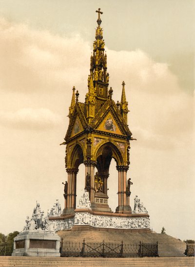 अल्बर्ट मेमोरियल, लंदन, c.1890-1900 द्वारा डेट्रोइट प्रकाशन कंपनी