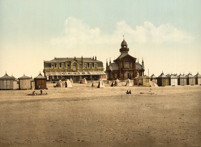 समुद्र तट और कैसीनो, कैलिस, फ्रांस, c.1900 द्वारा डेट्रोइट प्रकाशन कंपनी