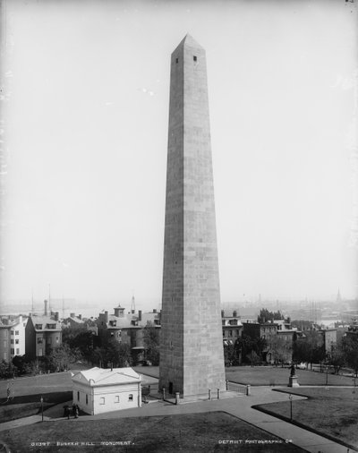 बंकर हिल स्मारक, चार्ल्सटन, मैसाचुसेट्स, c.1890-99 द्वारा डेट्रोइट प्रकाशन कंपनी