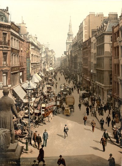 चेपसाइड, लंदन, c.1890-1900 द्वारा डेट्रोइट प्रकाशन कंपनी