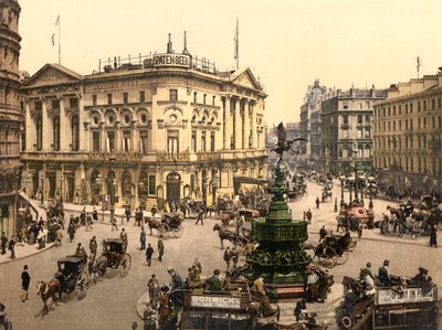 पिकाडिली सर्कस, लंदन, c.1890-1900 द्वारा डेट्रोइट प्रकाशन कंपनी