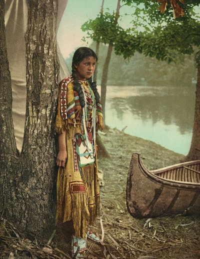 मिन्नेहा, c.1904 (फोटोक्रोम) द्वारा Detroit Publishing Co.