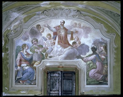 रेफेक्ट्री से लोयोला के सेंट इग्नाटियस का एपोथोसिस (सी.1491-1556) द्वारा डियासिंटो फैब्रोनी