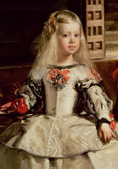 लास मेनिनस या द फैमिली ऑफ़ फिलिप IV, c.1656 (विस्तार) द्वारा Diego Velázquez