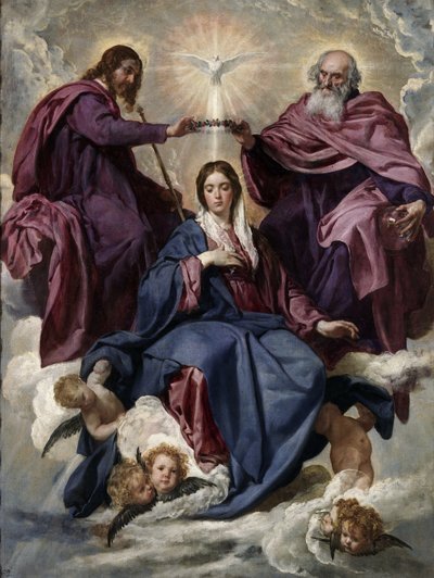 वर्जिन का राज्याभिषेक, 1635-1636 द्वारा Diego Velázquez