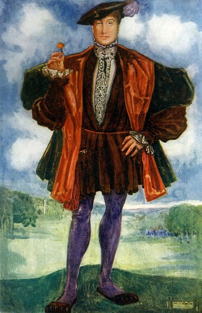 हेनरी VIII (1509-1547) के शासनकाल में मैन कॉस्ट्यूम द्वारा डायोन क्लेटन कैल्थ्रोप