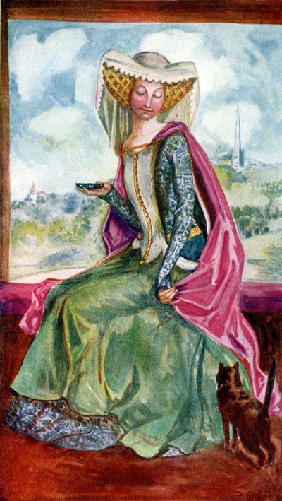 हेनरी वी के शासनकाल में महिला की पोशाक (1413 -1422) द्वारा डायोन क्लेटन कैल्थ्रोप