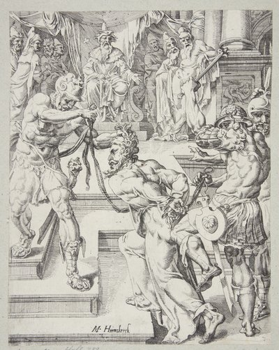 कैफा से पहले मसीह द्वारा Maarten van Heemskerck