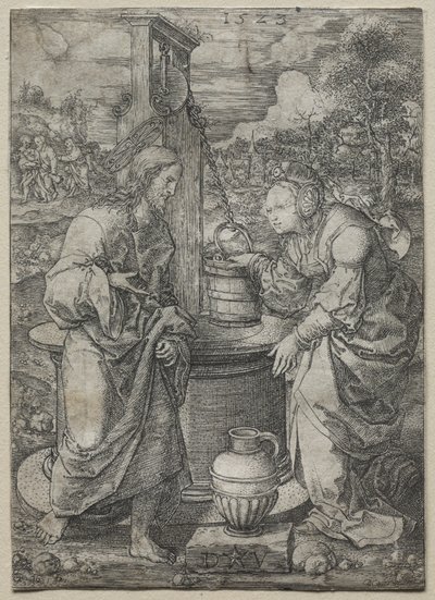 क्राइस्ट एंड द वूमन ऑफ सामरिया, 1523। द्वारा डिर्क वेलेर्ट