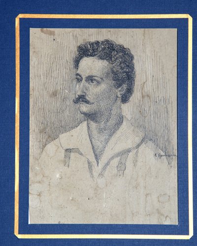 डीसेम्ब्रिस्त सर्गेई क्रिवत्सोव का पोर्ट्रेट 1802-1864 द्वारा दिमित्री पेट्रोविच ओजनोबिशिन