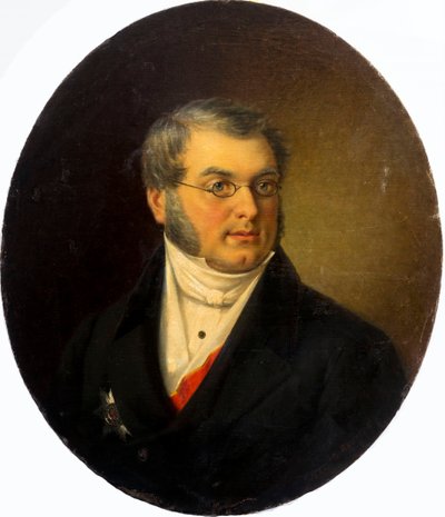 लेखक मिखाइल निकोलाइविच ज़ागोस्किन 1789-1852, 1868 का पोर्ट्रेट। द्वारा दिमित्री मिखाइलोविच बोलोतोव