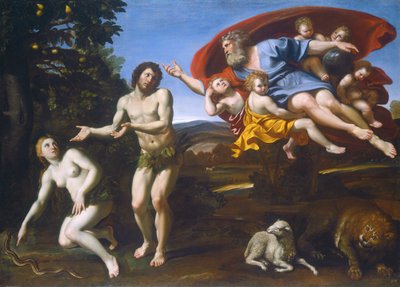 आदम और हव्वा की फटकार द्वारा Domenichino