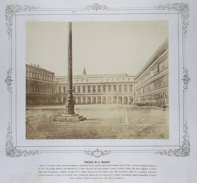 पियाज़ा सैन मार्को, c.1855 द्वारा डॉमेनिको ब्रेज़ोलिन