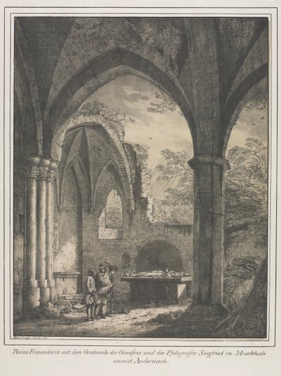 जर्मनी में मध्य युग की उल्लेखनीय इमारतें: द चर्च ऑफ द वर्जिन ..., 1821। द्वारा डोमेनिको क्वाग्लियो