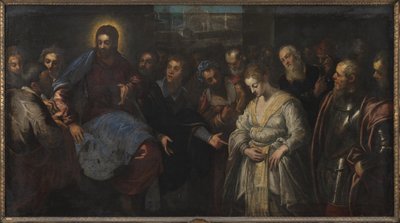 मसीह और व्यभिचारिणी द्वारा Tintoretto