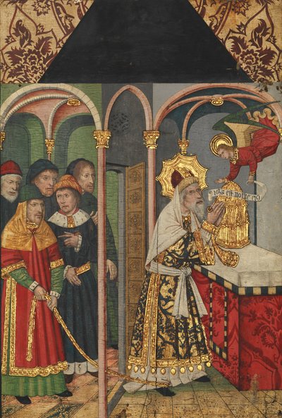 जकारिया को प्रकट होने वाले देवदूत के साथ पैनल..., 1464-1507। द्वारा डोमिंगो राम