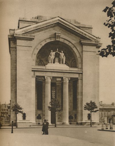 बुश हाउस, युद्ध के बाद लंदन के लिए एक अमेरिकी अतिरिक्त, c1935। द्वारा डोनाल्ड मैकलेश
