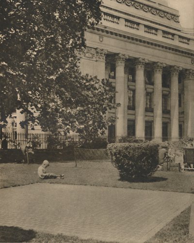 बच्चे खेलते हैं एक बार जहां पाड़ खून बह गया, c1935। द्वारा डोनाल्ड मैकलेश