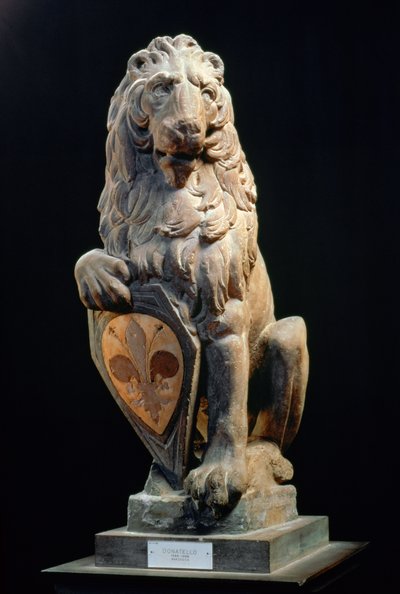 हेराल्डिक लायन, 1420 (संगमरमर) द्वारा Donatello