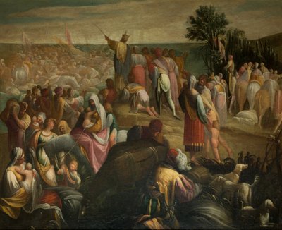 लाल सागर को पार करने वाले इस्राएली, c. 1610. द्वारा डोंडुची