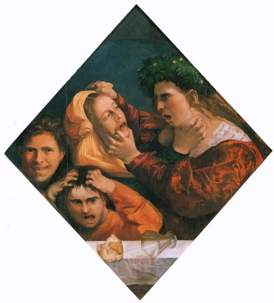 झगड़ा, सी.1515-20 (कैनवास पर तेल) द्वारा दोसो दोसी
