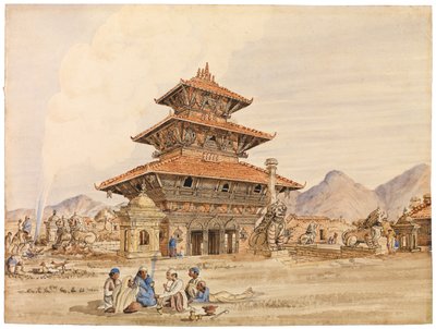 देवी का मंदिर, पाटन, नेपाल, १ De५० द्वारा डॉ हेनरी एम्ब्रोस ओल्डफील्ड