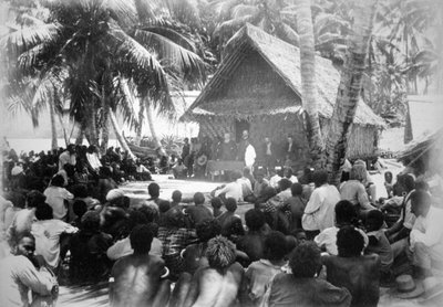 हांगो, फ्लोरिडा, सोलोमन द्वीप, 1892 में संसद। द्वारा डॉ। वेल्चमैन