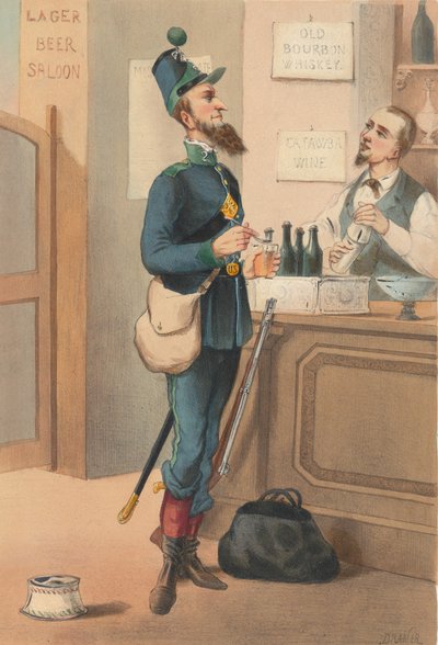 संयुक्त राज्य अमेरिका - हंटर्स ऑन फुट, 1865। द्वारा इस पर