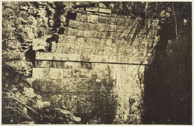 चिचेन-इट्ज़ा में सर्कस का महल, एक हॉल का आंतरिक भाग, 1859। द्वारा डिसेरे चारणे