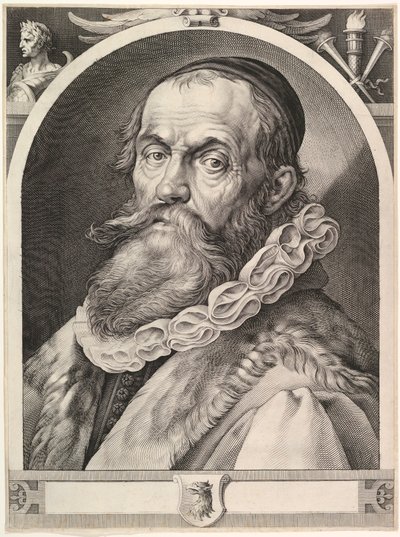 हेंड्रिक गोल्ट्जियस का पोर्ट्रेट, पब। 1617. द्वारा डच स्कूल