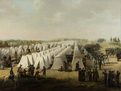 रिजेन में सेना का शिविर, 1831-5 द्वारा डच स्कूल