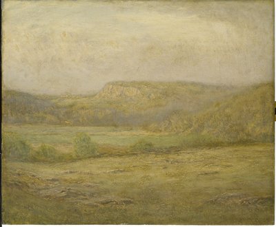 न्यू इंग्लैंड हिल्स, 1901 (लकड़ी के पैनल पर तेल) द्वारा ड्वाइट विलियम ट्रायटन