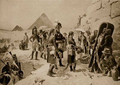 मिस्र में नेपोलियन, &39;हचिन्सन हिस्ट्री ऑफ द नेशंस&39;, c.1915 से दृष्टांत द्वारा ई। फियोरिलो