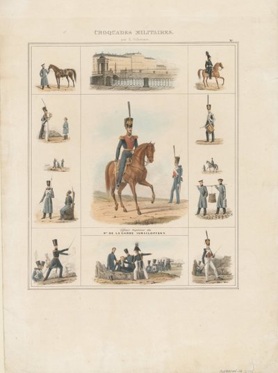 इस्माइलोवस्की रेजिमेंट की पोशाक वर्दी, 1840 द्वारा ई. गिल्बर्टसन