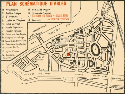 प्लान स्कीमेटिक डी'अरल्स, c1920s। द्वारा ई लागेटे