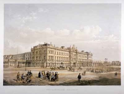 बकिंघम पैलेस, लंदन, 1852 द्वारा ई वाकर