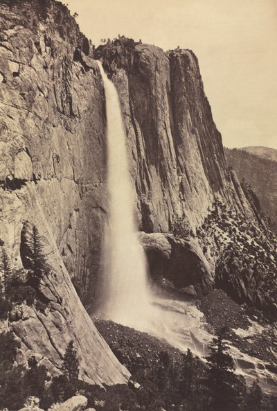 योसेमाइट फॉल्स, 1868। द्वारा एडवियर्ड मुयब्रिज