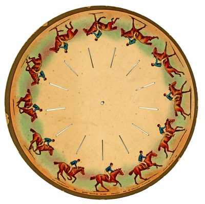 ज़ोप्रैक्सिस्कोप डिस्क एक घोड़ा सरपट, 1893 दिखा रहा है द्वारा एडवियर्ड मुयब्रिज