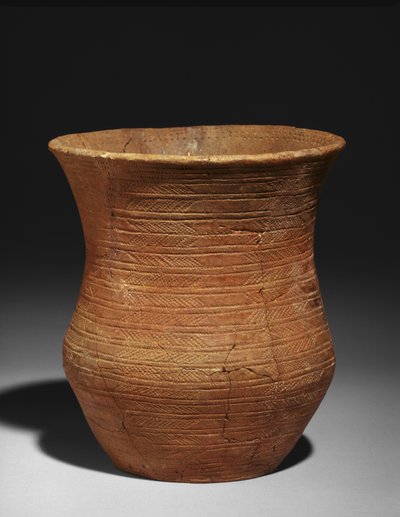 रेडली, बैरो हिल्स में कब्र से बेल बीकर, c.2500-2150 ईसा पूर्व (मिट्टी) द्वारा Early Bronze Age