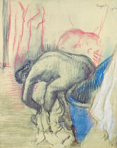 स्नान के बाद द्वारा Edgar Degas