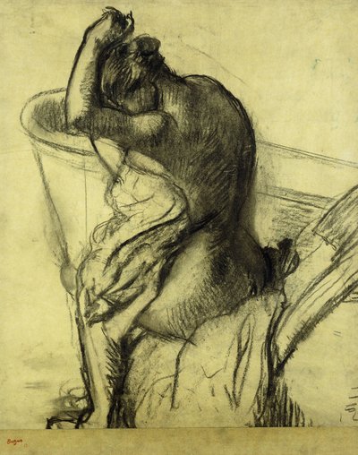 स्नान के बाद; Apres le Bain, 1899 द्वारा एडगर डीगास