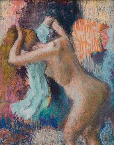स्नान के बाद, महिला अपने आप को सुखाने; Apres le bain, femme s "Essuyant, c.1890-1895 द्वारा एडगर डीगास
