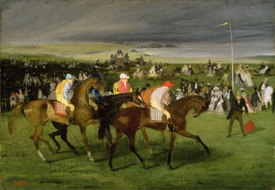दौड़ में: प्रारंभ, c.1860-62 द्वारा एडगर डीगास