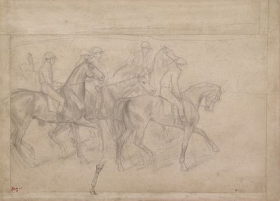 दौड़ पर, c.1860-62 द्वारा एडगर डीगास