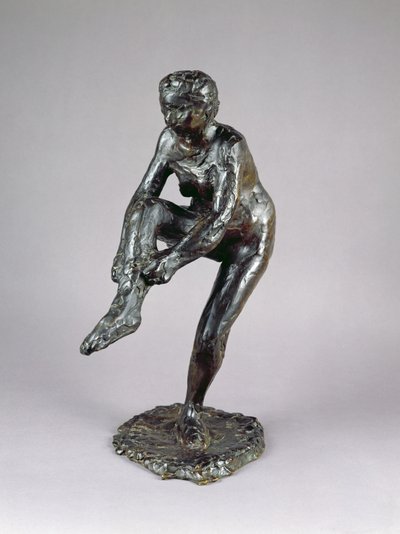 नर्तकी उसे मोज़ा (कांस्य) द्वारा Edgar Degas