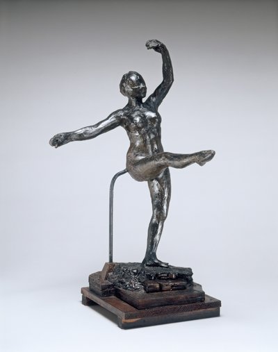 चौथा स्थान फ्रंट, लेफ्ट लेग पर, c. 18851890। द्वारा एडगर डीगास