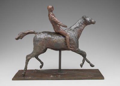 घोड़ा और सवार, c.1900 (कांस्य) द्वारा एडगर डीगास