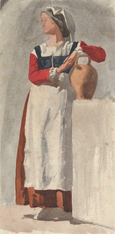 इतालवी महिला, सीए। 1856-57. द्वारा एडगर देगास।