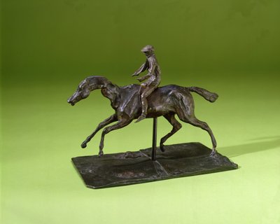जॉकी ऑन ए हॉर्स (कांस्य) द्वारा Edgar Degas