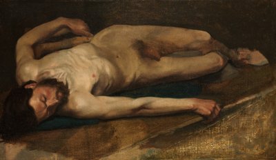 नर नग्न, 1856। द्वारा Edgar Degas